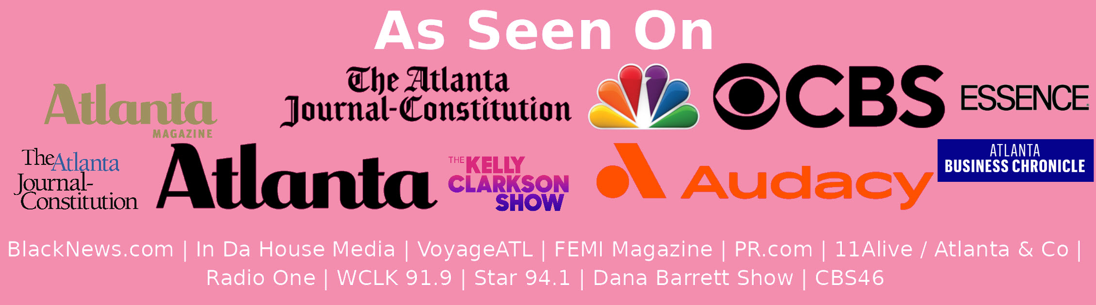 As Seen On media logos